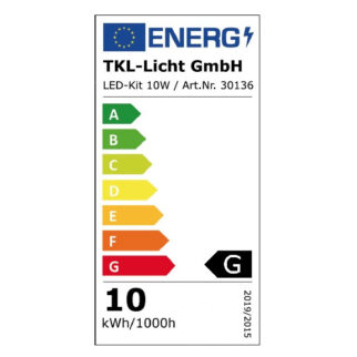 2021 Energie Label LED-Kit 10W 2700K IP44 DALI Shop