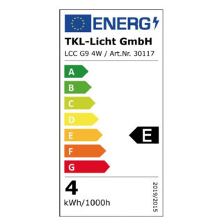 2021 Energie Label LCC G9 4W Shop