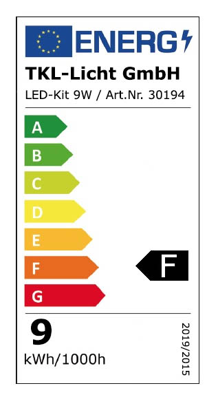 2021 Energie Label LED-Kit 9W Casambi